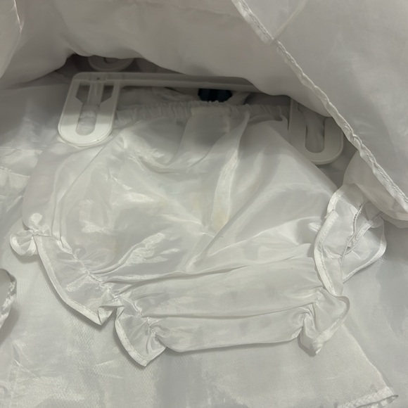 Girls 24 month formal dress roses lined bloomers diaper cover velvet jacket - Picture 5 of 6